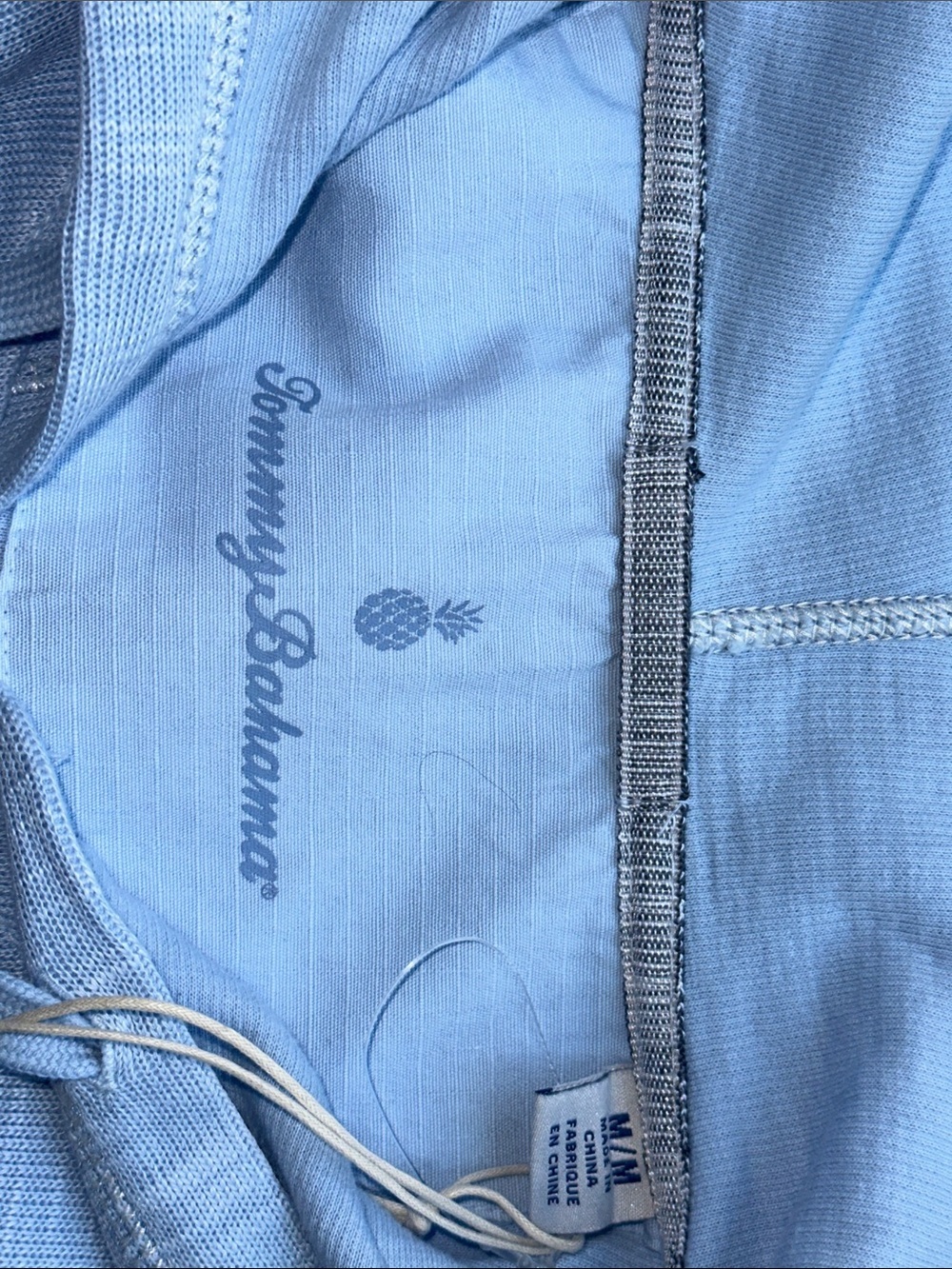 Tommy Bahama Light Blue Full-Zip Hoodie Jacket - Picture 2 of 6